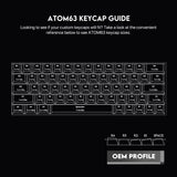 Fantech atom63 mk859 mechanical gaming keyboard arabic/english