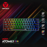 Fantech atom63 mk859 mechanical gaming keyboard arabic/english