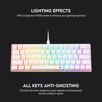 Fantech atom63 mk859 mechanical gaming keyboard arabic/english