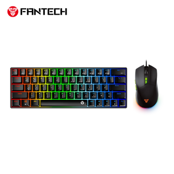 Fantech atom63 mk859c mechanical gaming keyboard & mouse arabic/english