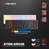 Fantech atomair108 mk314 mechanical keyboard low-profile white keyboards