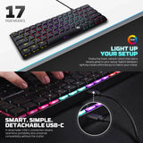 Fantech atomair61 mk311 mechanical keyboard low-profile