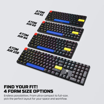 Fantech atomair61 mk311 mechanical keyboard low-profile