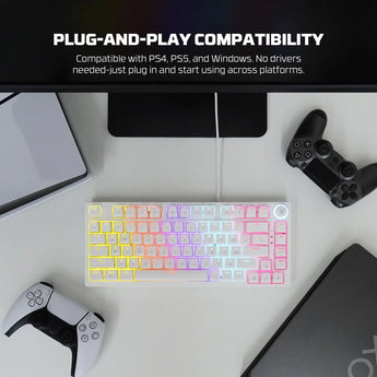 Fantech hero mk875v2 gaming keyboard rgb (ps5 - ps4 - pc) keyboards