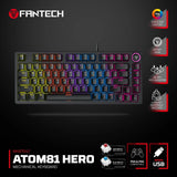 Fantech hero mk875v2 gaming keyboard rgb (ps5 - ps4 - pc) keyboards