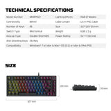 Fantech hero mk875v2 gaming keyboard rgb (ps5 - ps4 - pc) keyboards