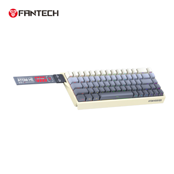 Fantech keyboard atom he68 mk922 magnetic switch – retro beige keyboards
