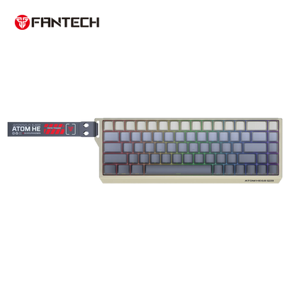 Fantech keyboard atom he68 mk922 magnetic switch – retro beige keyboards