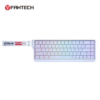 Fantech keyboard atom he68 mk922 magnetic switch – white keyboards