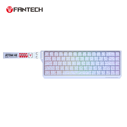 Fantech keyboard atom he68 mk922 magnetic switch – white keyboards