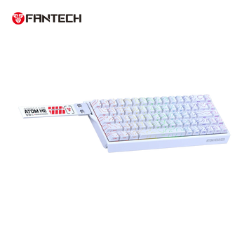 Fantech keyboard atom he68 mk922 magnetic switch – white keyboards