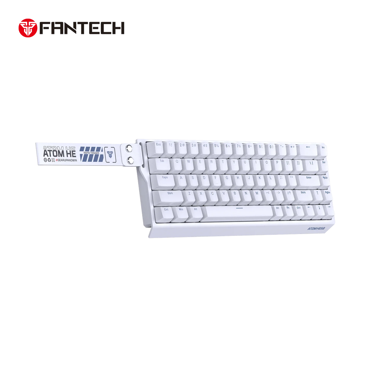 Fantech magnetic switch keyboard atom he68 series mk811,white keyboards