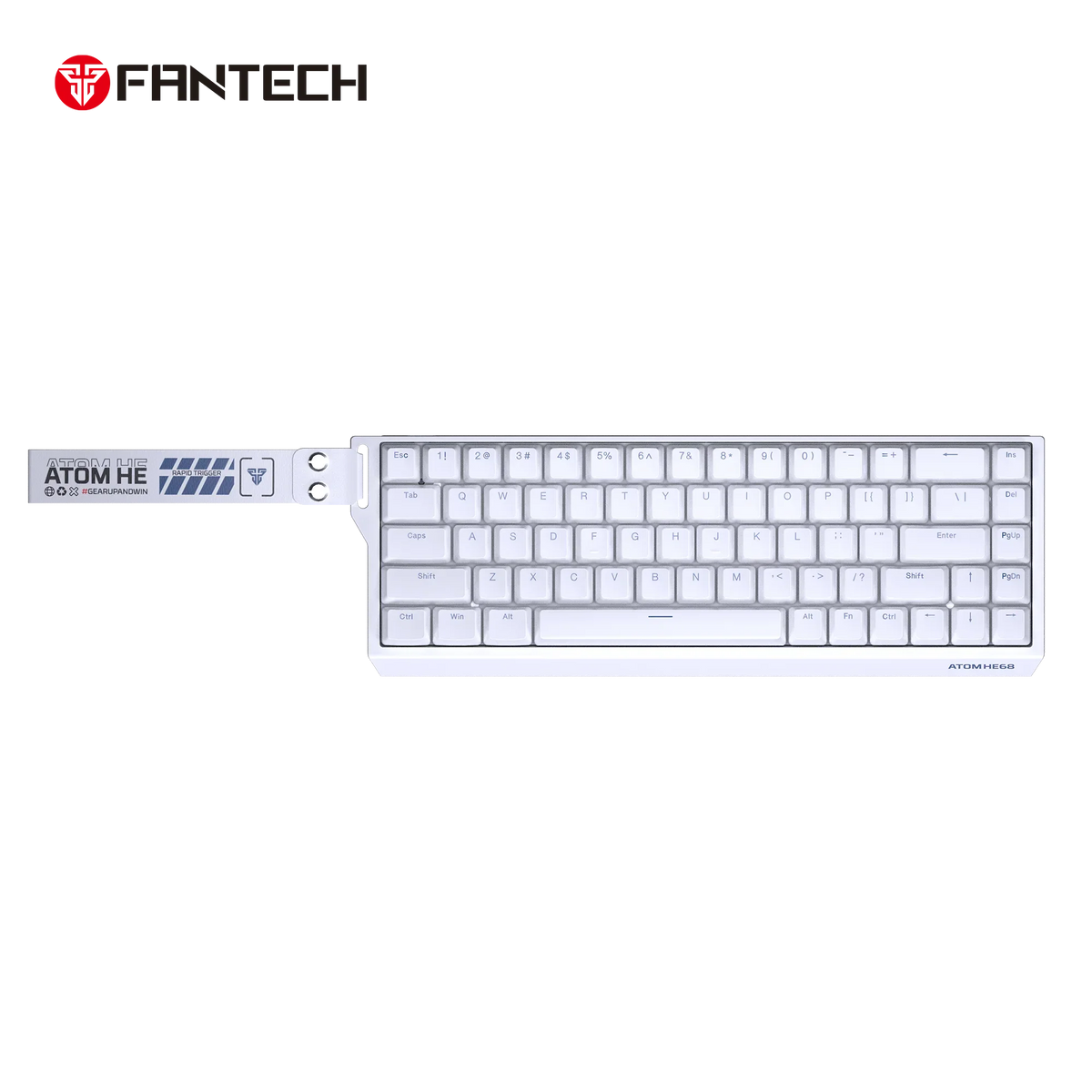Fantech magnetic switch keyboard atom he68 series mk811,white keyboards