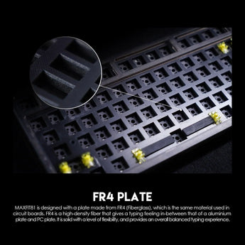 Fantech maxfit81 mk910 pbt frost wireless modular mechanical gaming keyboard