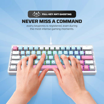 Fantech mk611 atom x63 ame edition - blue keyboards