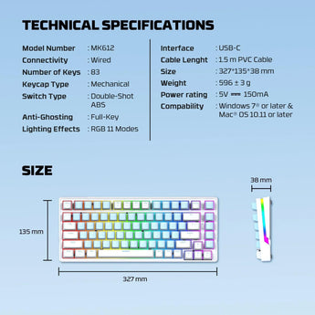 Fantech mk612 atom x83 ame edition keyboards
