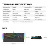 Fantech mk894 maxpower ii mechanical gaming keyboard keyboards