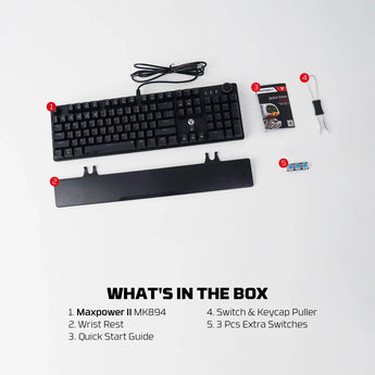 Fantech mk894 maxpower ii mechanical gaming keyboard keyboards