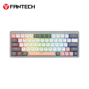 Fantech mk912 atom pro63 rgb bluetooth wireless gaming keyboard mercury