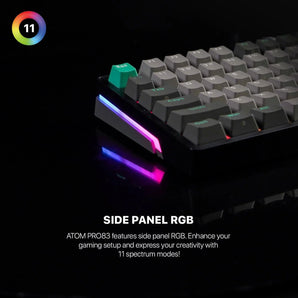Fantech mk913 atom pro83 rgb bluetooth wireless gaming keyboard saturn keyboards