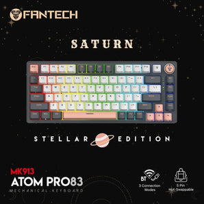 Fantech mk913 atom pro83 rgb bluetooth wireless gaming keyboard saturn keyboards