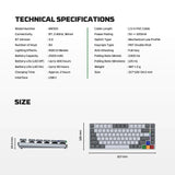 Fantech mk915 75% low profile wireless mechanical keyboard (super maxfit air83)
