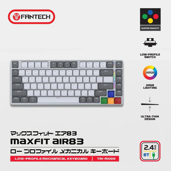 Fantech mk915 75% low profile wireless mechanical keyboard (super maxfit air83)