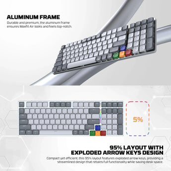 Fantech mk916 95% low profile wireless mechanical keyboard (super maxfit air99)