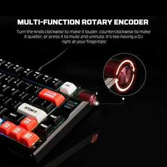 Fantech mk917 atom pro79 wireless mechanical gaming keyboard black keyboards