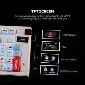 Fantech mk918 atom pro97 wireless mechanical gaming keyboard white keyboards