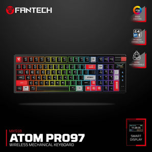 Fantech mk918 atom pro97 wireless mechanical gaming keyboard black keyboards