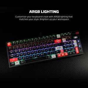 Fantech mk918 atom pro97 wireless mechanical gaming keyboard black keyboards