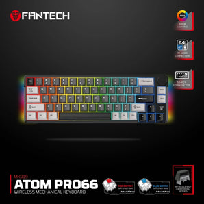 Fantech mk919 atom pro66 mechanical keyboard black keyboards