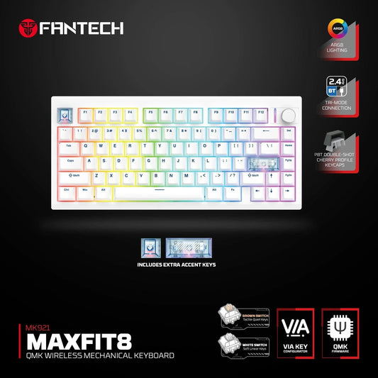 Fantech mk921 maxfit8 qmk mechanical keyboard mk921 keyboards