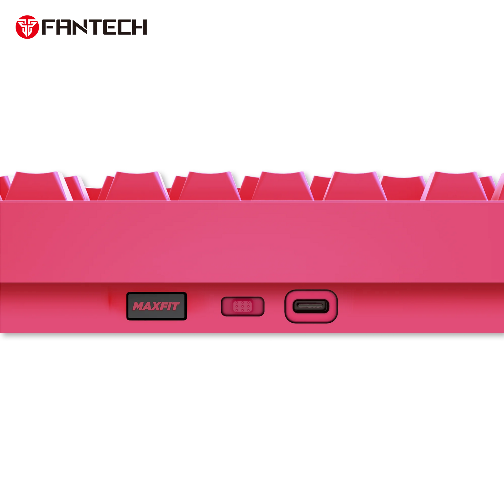 Fantech mk921 maxfit8 qmk mechanical keyboard pink keyboards
