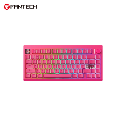 Fantech mk921 maxfit8 qmk mechanical keyboard pink keyboards