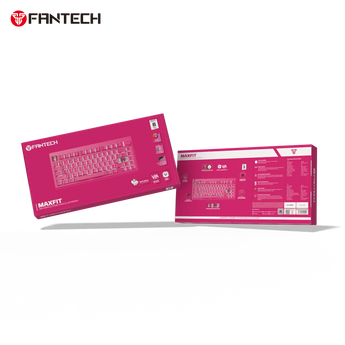 Fantech mk921 maxfit8 qmk mechanical keyboard pink keyboards