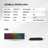 Fantech shikari k515 rgb membrane gaming keyboard