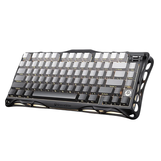 Gravastar mercury k1 75% wireless mechanical gaming keyboard aluminum alloy