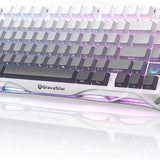 Gravastar mercury k1 75% wireless mechanical gaming keyboard aluminum alloy