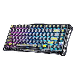 Gravastar mercury k1 lite 75% gaming keyboard 2.4ghz/bt/wired tri-mode wireless