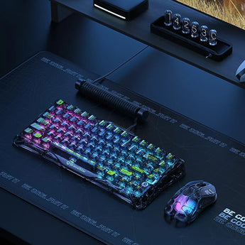 Gravastar mercury k1 lite 75% gaming keyboard 2.4ghz/bt/wired tri-mode wireless