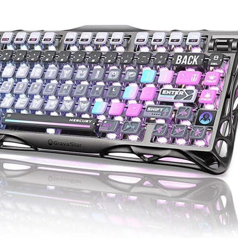 Gravastar mercury k1 pro wireless mechanical gaming keyboard 75% layout rgb