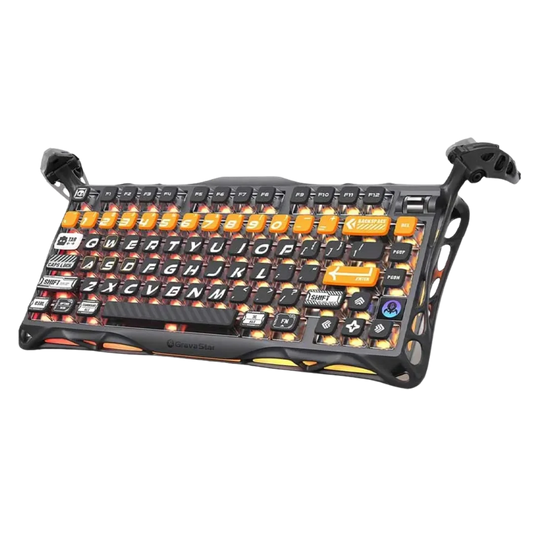 Gravastar mercury k1 pro wireless mechanical gaming keyboard 75% layout rgb