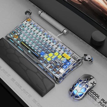 Gravastar mercury k1 pro wireless mechanical gaming keyboard 75% layout rgb