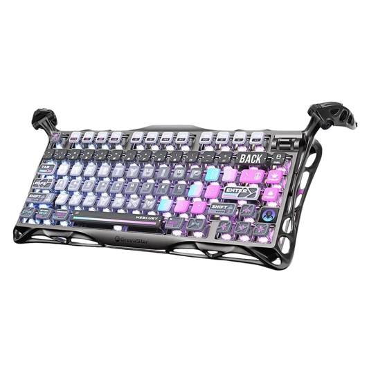 Gravastar mercury k1 pro wireless mechanical gaming keyboard 75% layout rgb