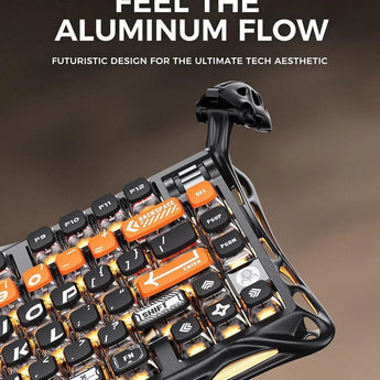 Gravastar mercury k1 pro wireless mechanical gaming keyboard 75% layout rgb