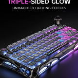 Gravastar mercury k1 pro wireless mechanical gaming keyboard 75% layout rgb
