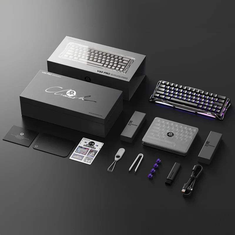 Gravastar mercury v60 pro gaming keyboard deluxe edition - 8khz magnetic switch