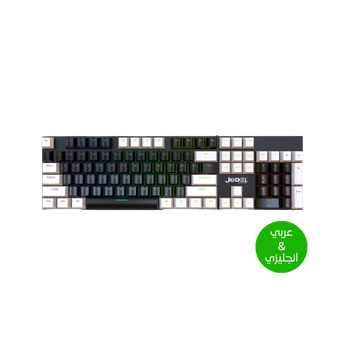 Jedel full size 104 keys wired mechanical keyboard with blue switch metal